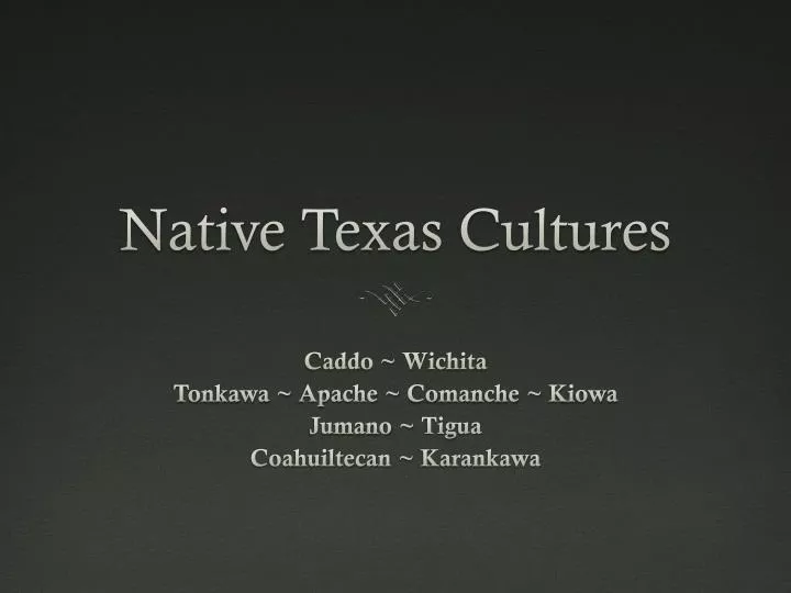 native texas cultures