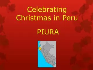 Celebrating Christmas in Peru