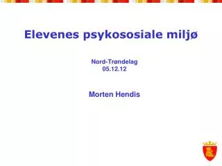 elevenes psykososiale milj