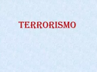 terrorismo
