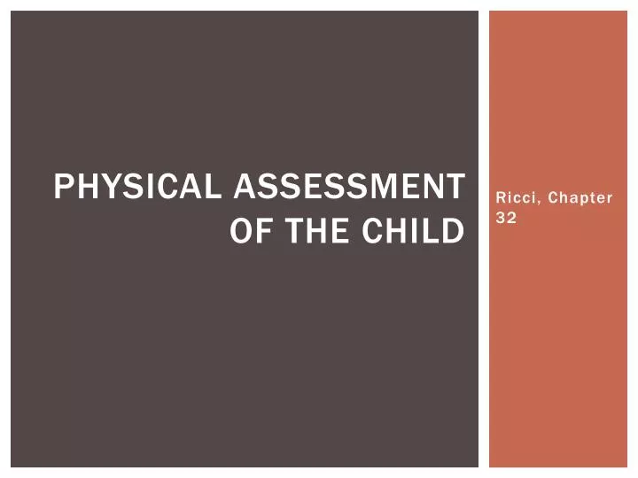 physical assessment of the child