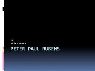 Peter Paul RUbens
