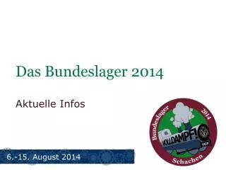 Das Bundeslager 2014