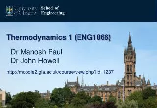 Thermodynamics 1 (ENG1066)