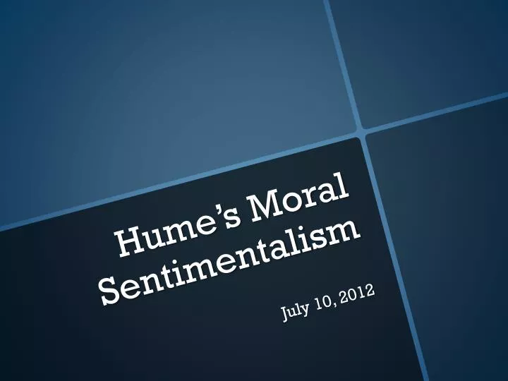 hume s moral sentimentalism