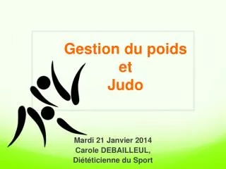 gestion du poids et judo