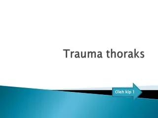 trauma thoraks