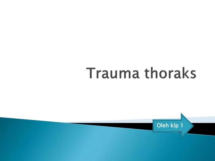 trauma thoraks