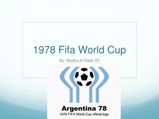 1978 Fifa World Cup