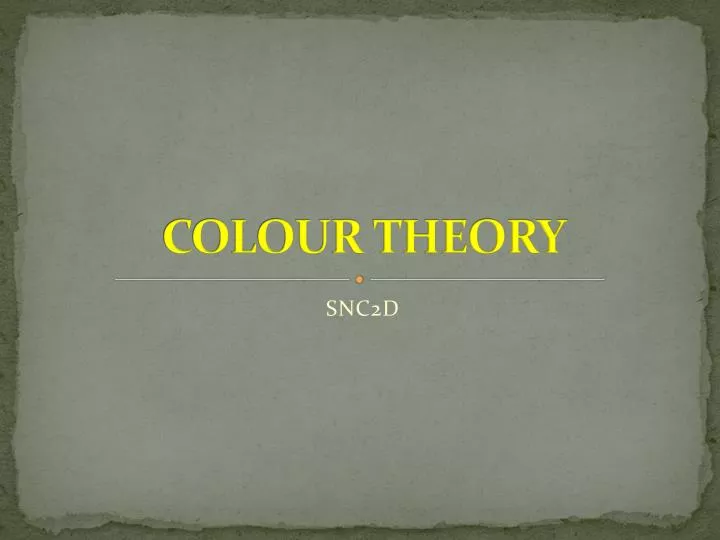 colour theory