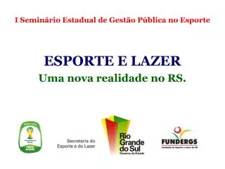 esporte e lazer