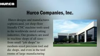 Hurco Companies, Inc.