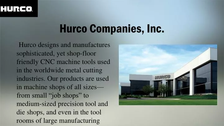 hurco companies inc