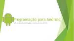 Programação para Android - slide 1