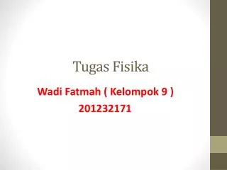 tugas fisika