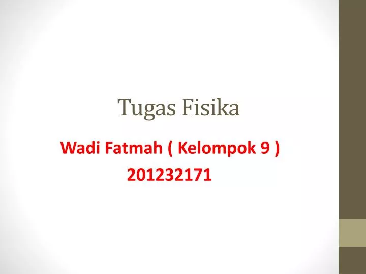 tugas fisika