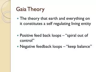 Gaia Theory