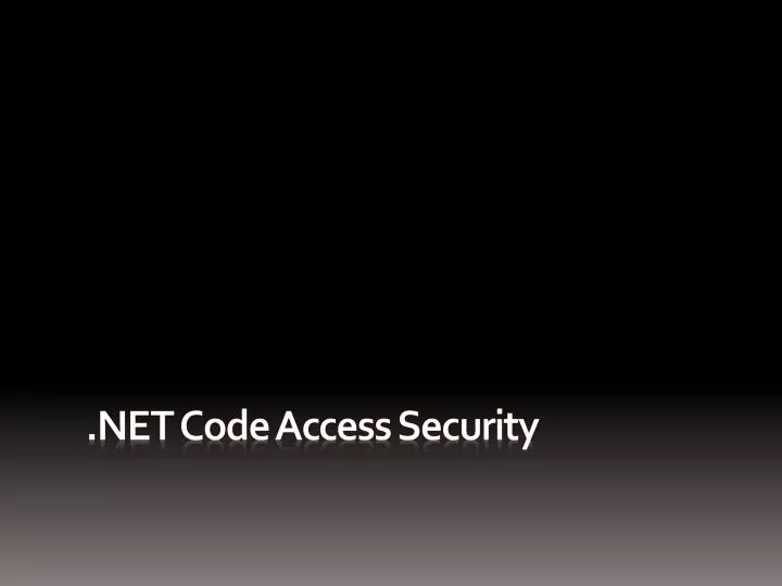net code access security