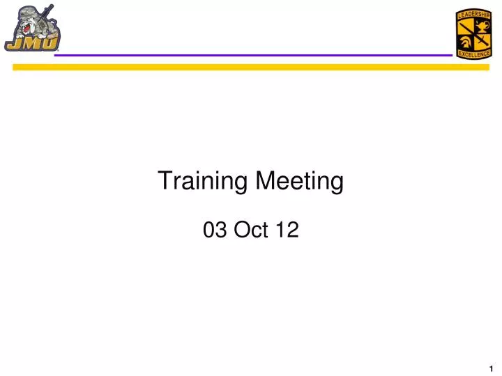 training meeting