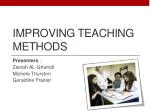 IMPROVING TEACHING Methods - slide 1