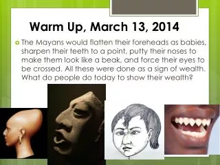 Warm Up, March 13, 2014