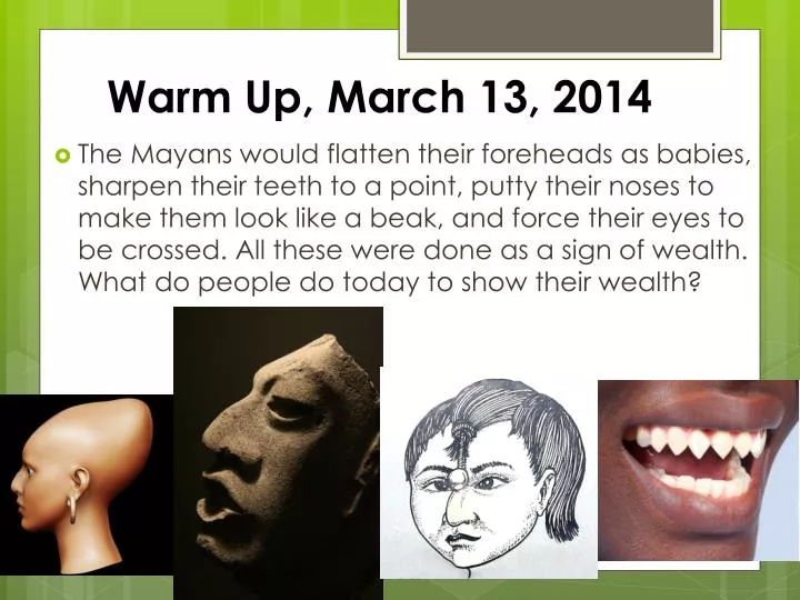 warm up march 13 2014