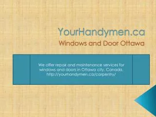 Windows And Doors Ottawa