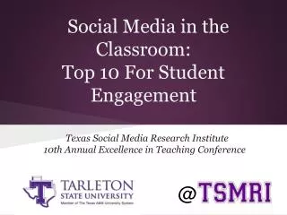 Social Media in the Classroom: Top 10 For Student Engagement