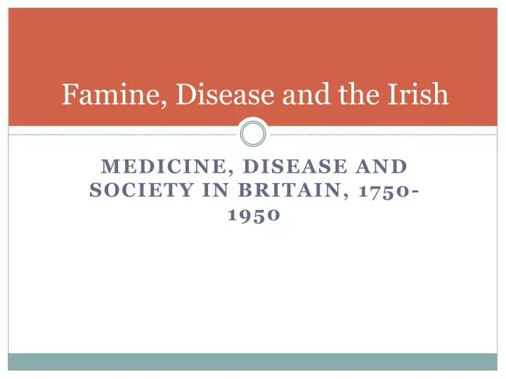 famine disease and the irish