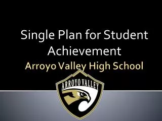 Arroyo Valley High School