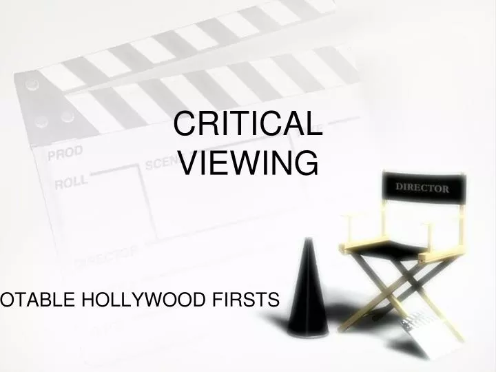 critical viewing