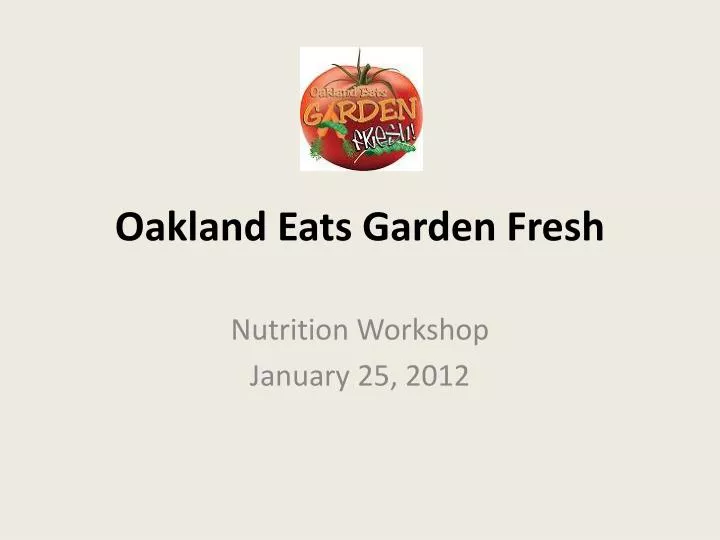 oakland eats garden fresh
