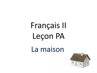 fran ais ii le on pa