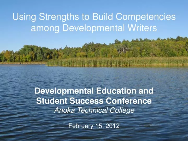 using strengths to build competencies among developmental writers