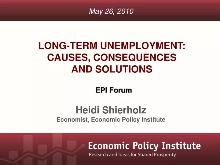 long term unemployment causes consequences and solutions
