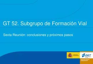 gt 52 subgrupo de formaci n vial