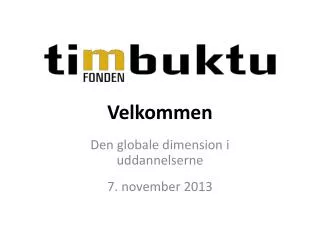 velkommen