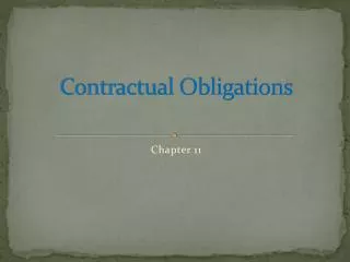 Contractual Obligations