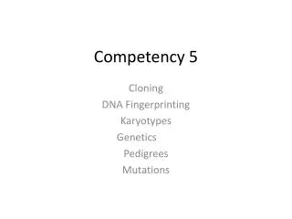 Competency 5