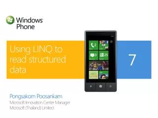 Using LINQ to read structured data