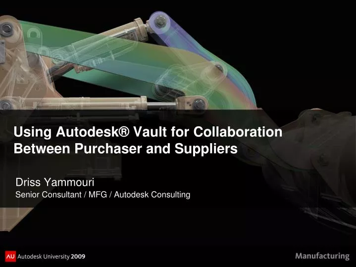 using autodesk vault for collaboration between purchaser and suppliers