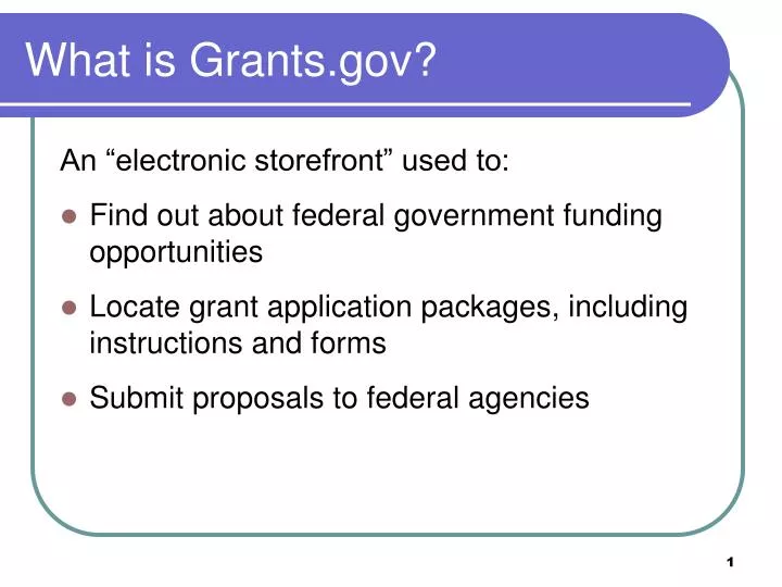what is grants gov