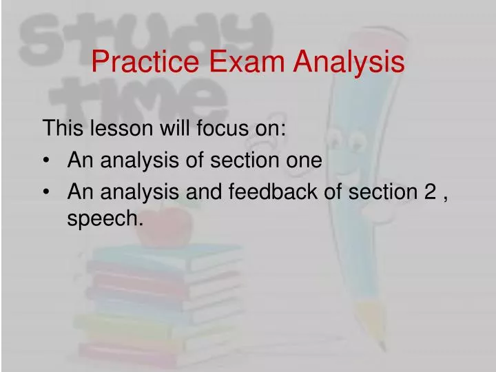 practice exam analysis