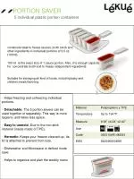 Versatile 5-Pack Plastic Portion Containers for Freezing Sauces and Ingredients - slide 1