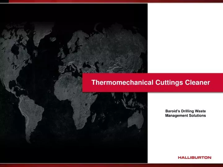 thermomechanical cuttings cleaner