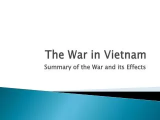 the war in vietnam