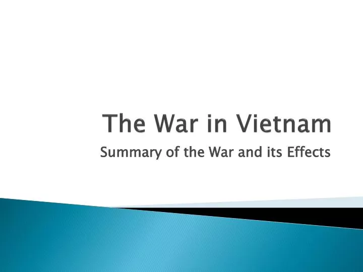 the war in vietnam