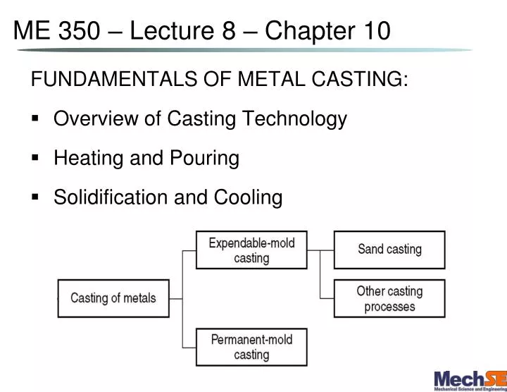 me 350 lecture 8 chapter 10