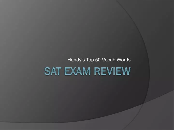 hendy s top 50 vocab words