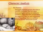 Character Analysis - slide 1